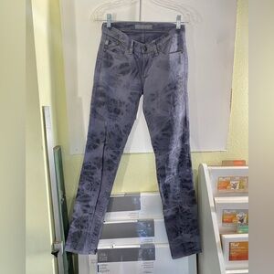 Rock & Republic Gray Tie Dyed Straight Leg Jeans